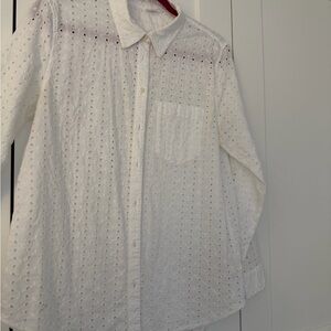 White Eyelet Shirt